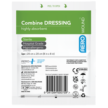 Combine Dressing 20 x 20cm Bag/25