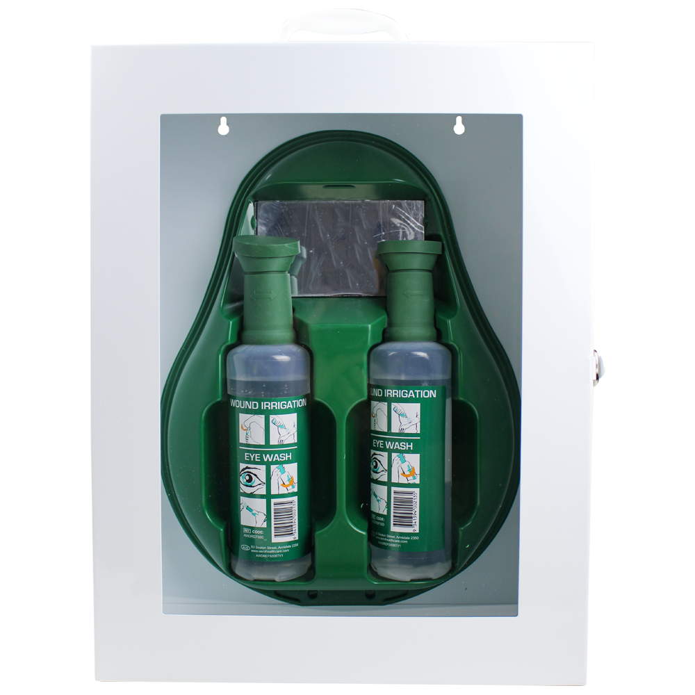 Drop Eyewash Station in Metal Cabinet