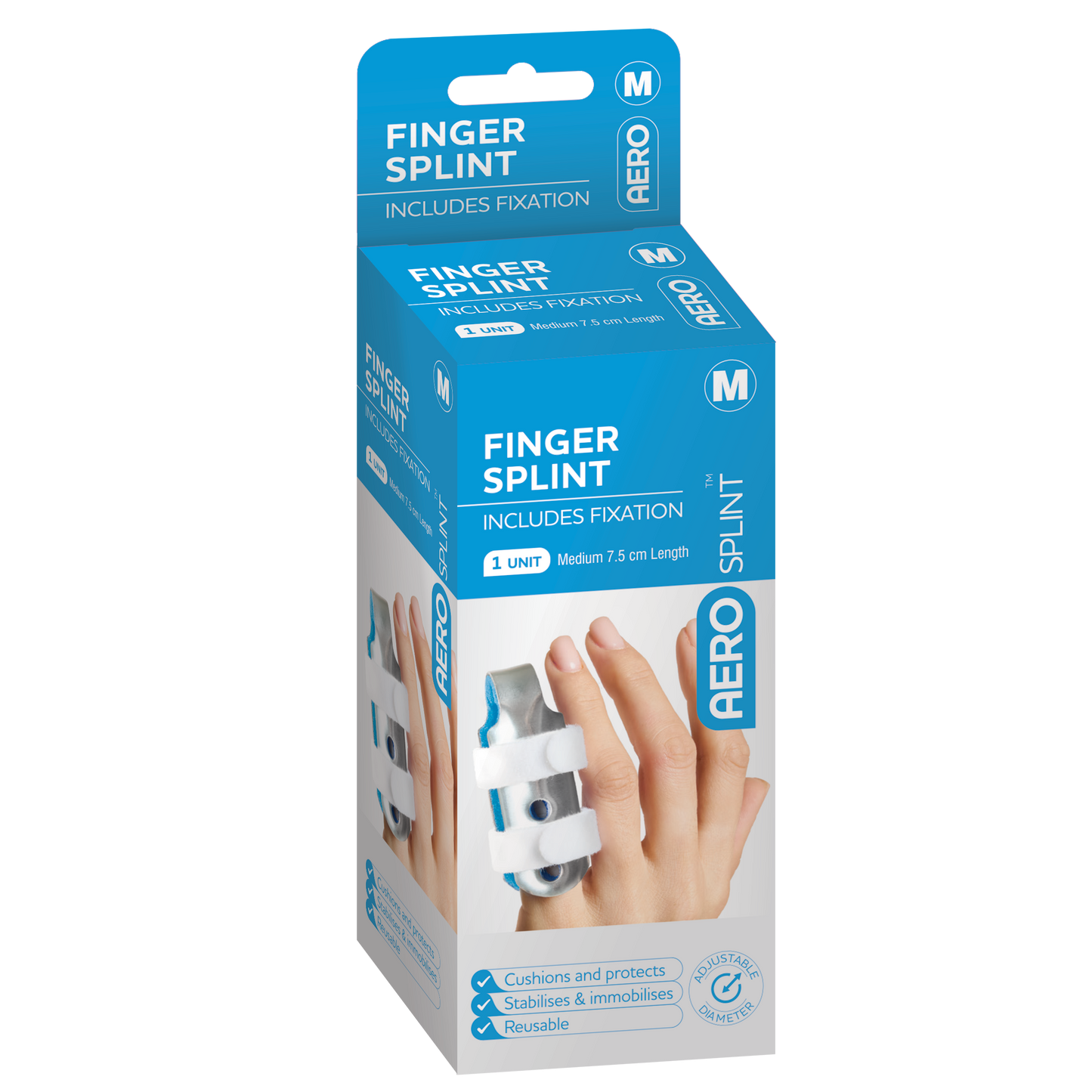 Finger Splint (Medium) 7.5 x 3.5 x 3.5cm