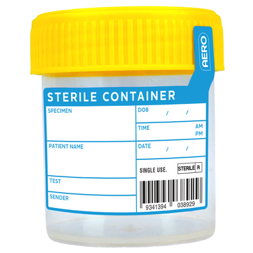 Sterile Specimen Jar 50mL Box/10