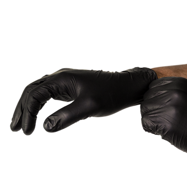 Large Black Nitrile Powder-Free Gloves Pair/2