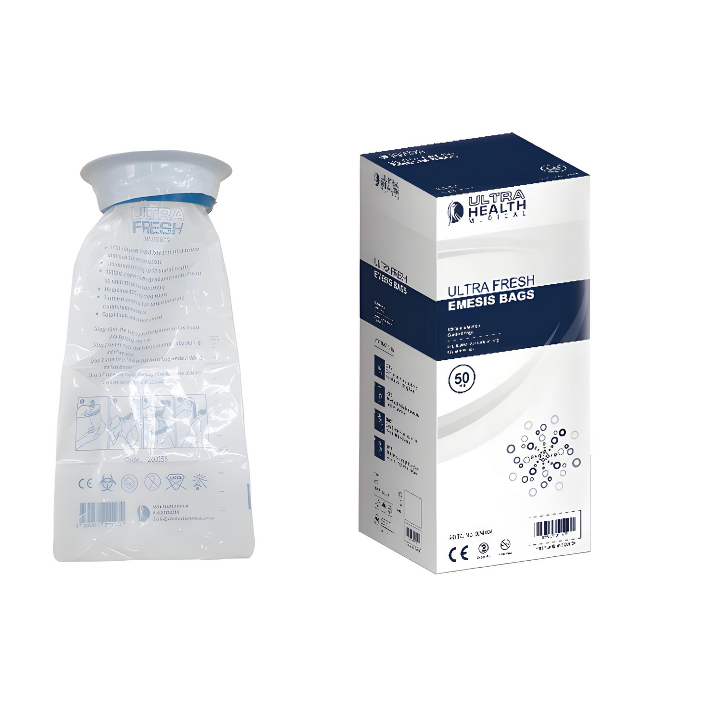Emesis bags 1500mL 50/Pk - 12 Boxes