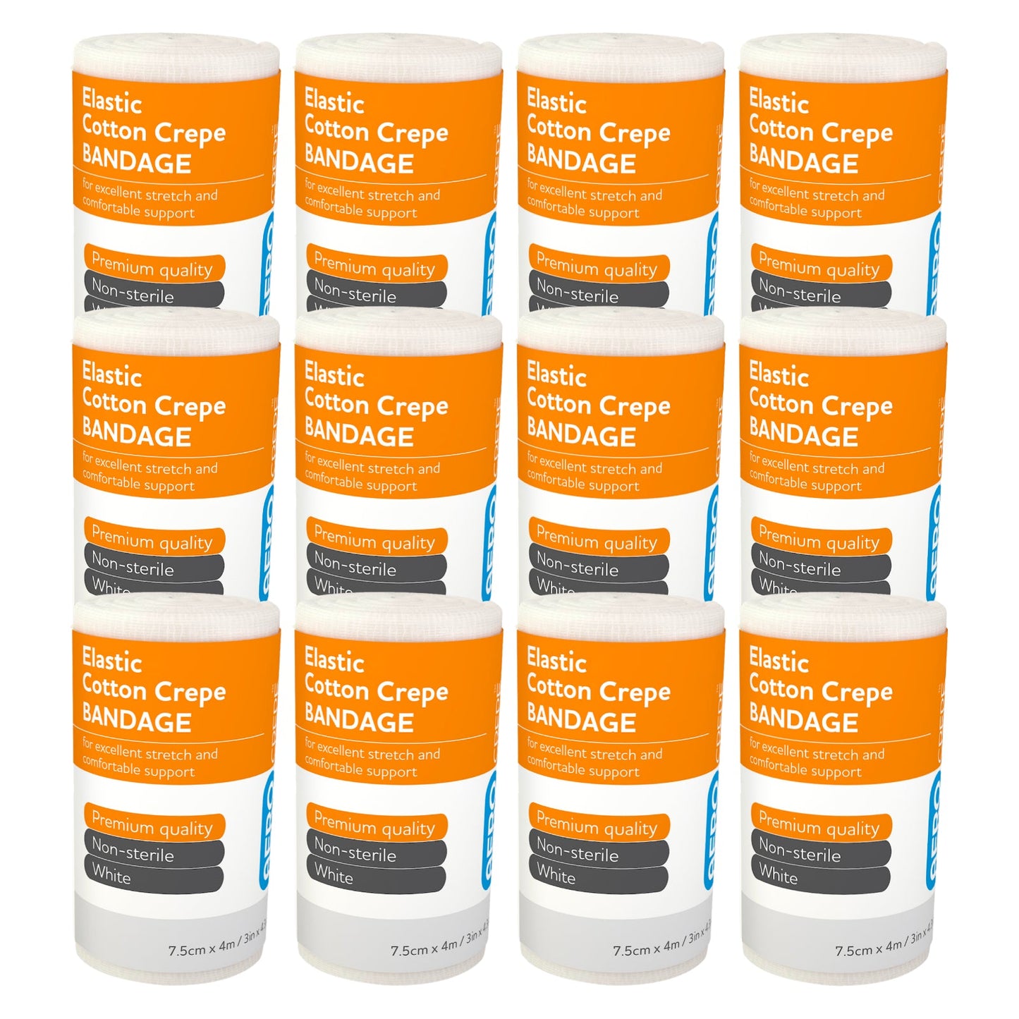 Elastic Crepe Bandage – Pack of 12