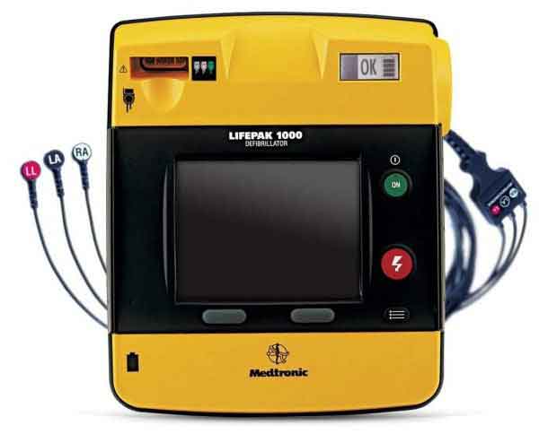 LIFEPAK 1000 Defibrillator with ECG Display & Manual Override