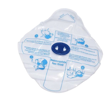 CPR Mask in Clear Bag