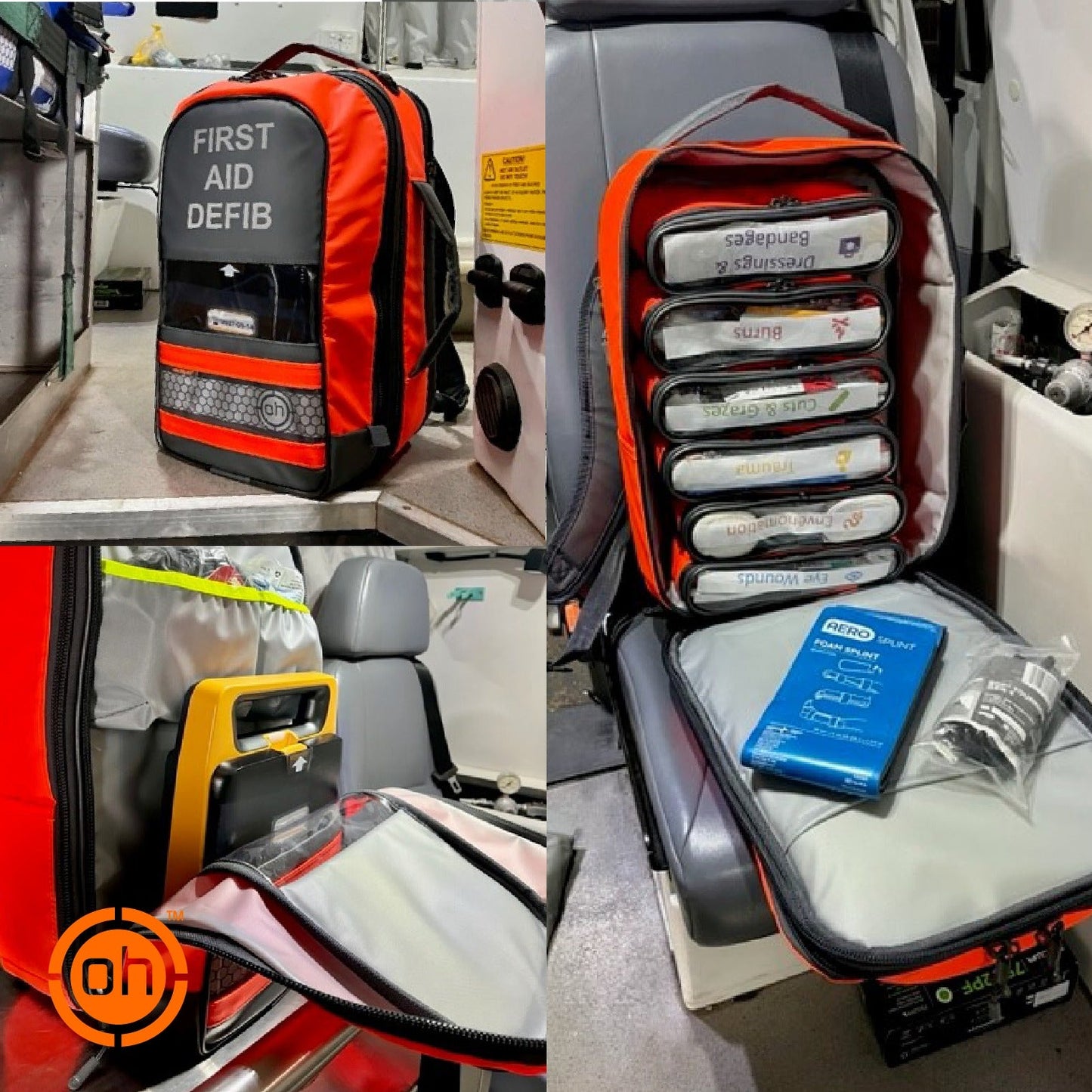 Mindray AED first aid and trauma backpack - 162Pcs Included