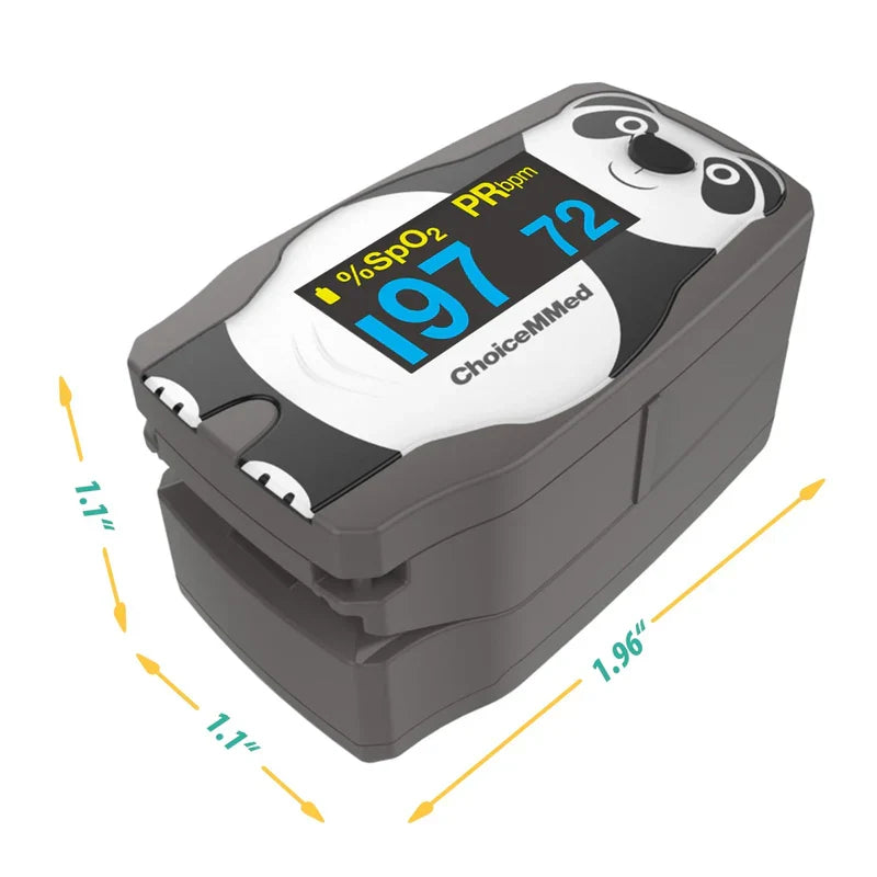ChoiceMMed Paediatric Panda Pulse Oximeter - Twin Pack