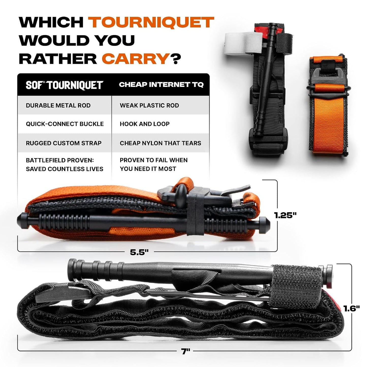 SOF Tactical Tourniquet - Wide 1.5inch