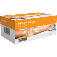 Polyethylene Burn Sheet 20 x 20cm Box/25