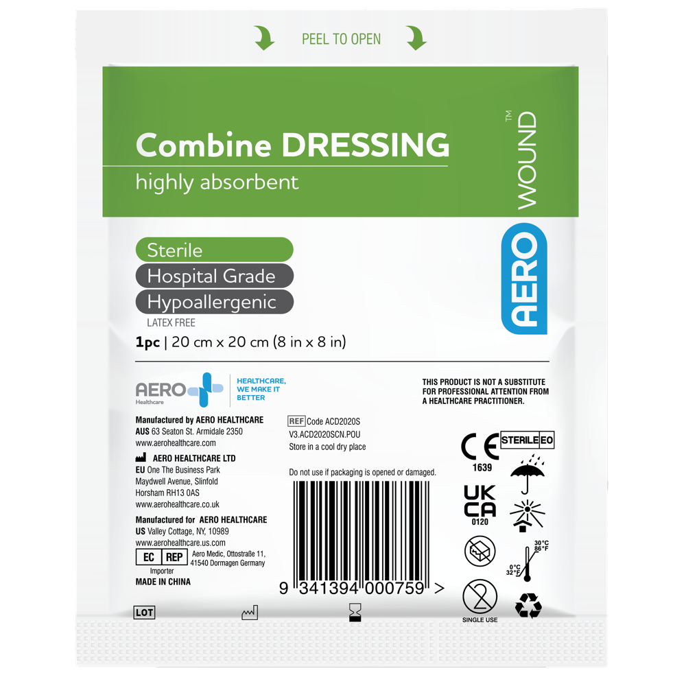 Combine Dressing 20 x 20cm Bag/25