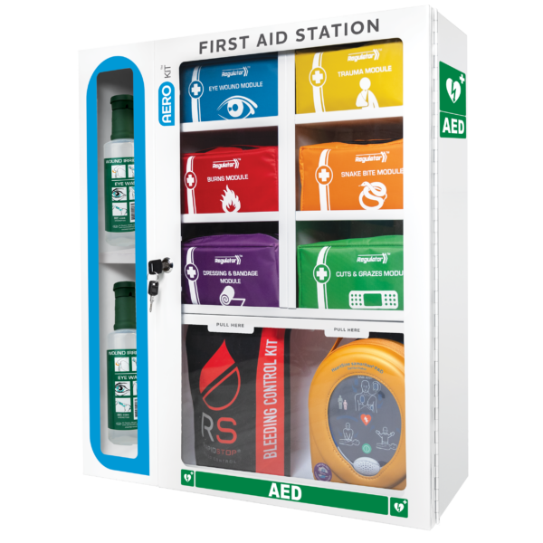 First Aid Station with 6 Modules 69cm x 62.5cm x 15.5cm