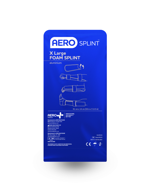 Extra Large Aluminium Foam Splint 91 x 14cm - Folded