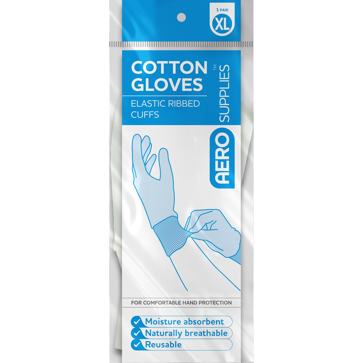 Cotton Gloves Pair