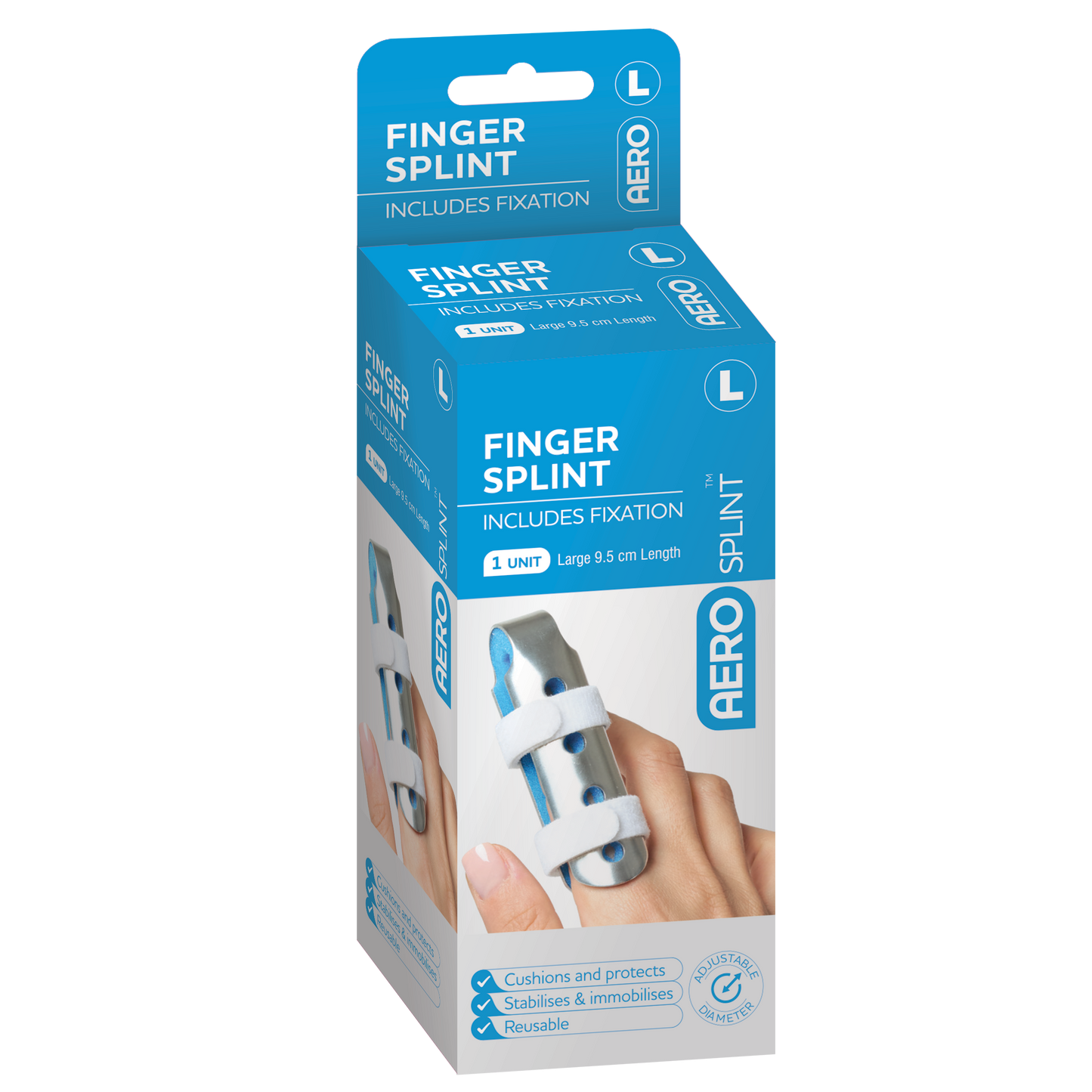 Finger Splint (Large) 9.5 x 3.5 x 3.5cm
