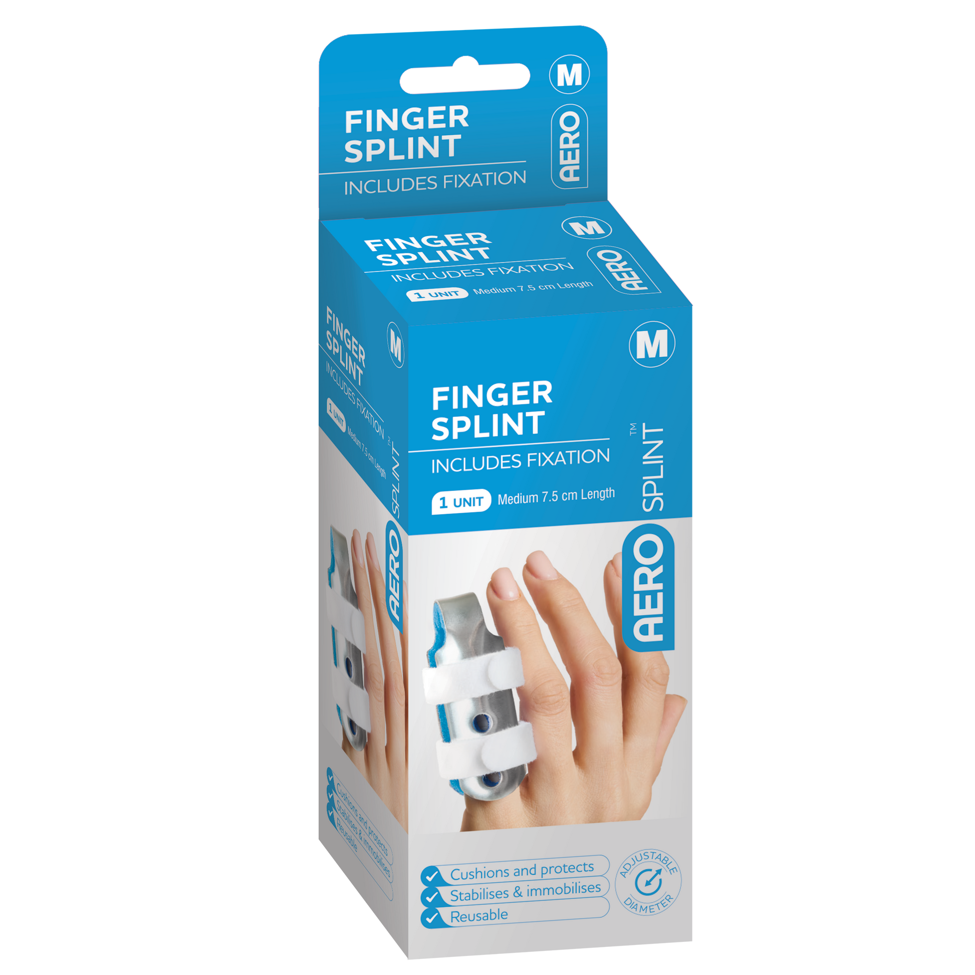 Finger Splint (Medium) 7.5 x 3.5 x 3.5cm