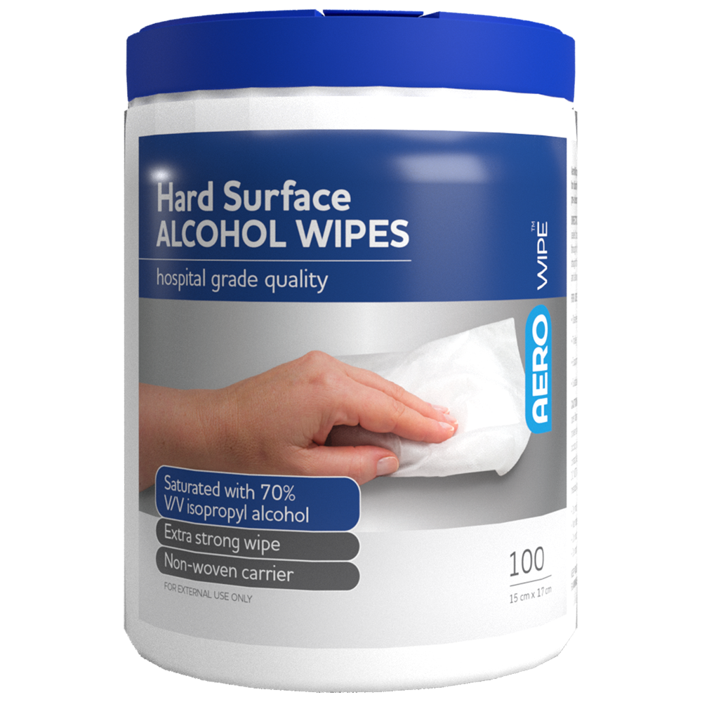 Hard Surface Disinfectant Wipes – Tub of 100 (12 Pack)