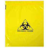 4L Biohazard Clinical Waste Bag 25 x 30cm - 50/pk