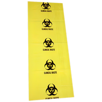 Biohazard Clinical Waste Bag 120L (490 x 1200mm) 10/Pk