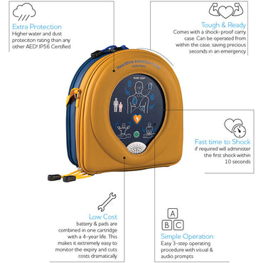 HeartSine 500P Defibrillator – Semi Automatic (CPR Advisor)