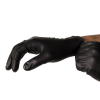 Large Black Nitrile Powder-Free Gloves Pair/2