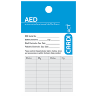 CARDIACT AED Test Tag