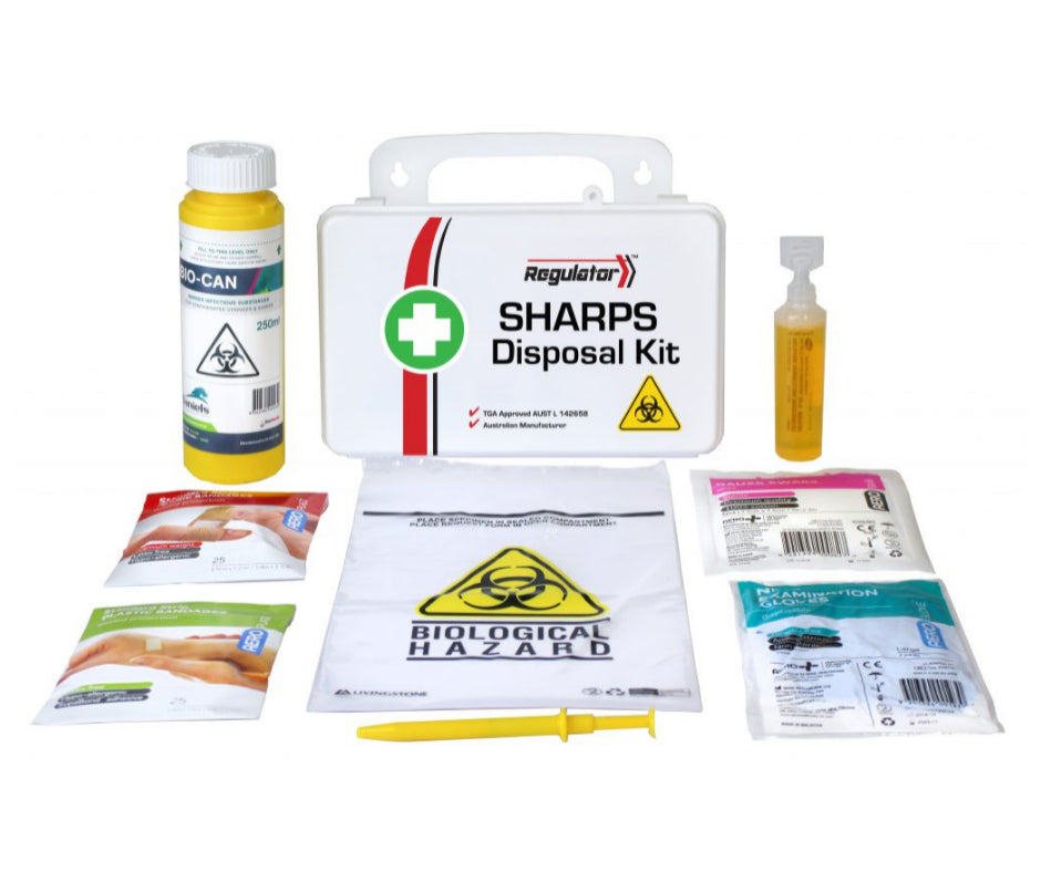 REGULATOR Sharps Disposal Kit 21 x 7.5 x 13cm