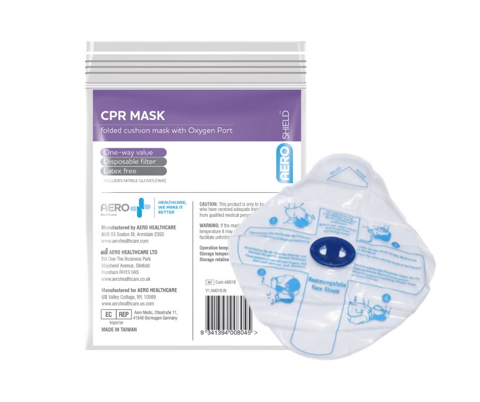 CPR Mask in Clear Bag