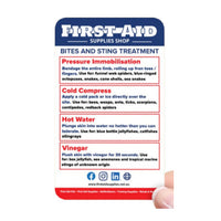 Wallet First Aid Guide Card 9.1 x 5.5cm 250/Pk - Made To Order