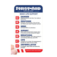 Wallet First Aid Guide Card 9.1 x 5.5cm 250/Pk - Made To Order