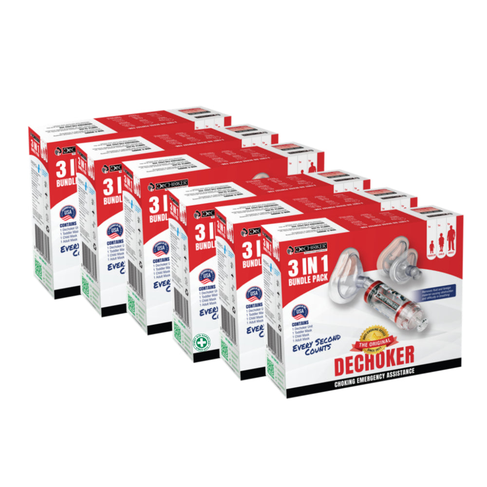 Dechoker 3-in-1 Family Bundle – Adult, Child & Toddler - 6 Boxes
