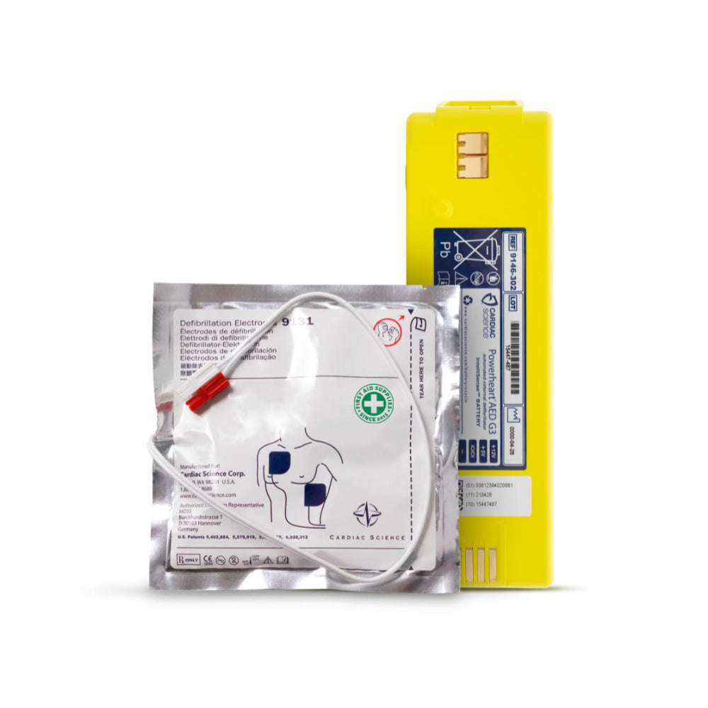 Cardiac Science G3 Adult Pads & Battery Bundle