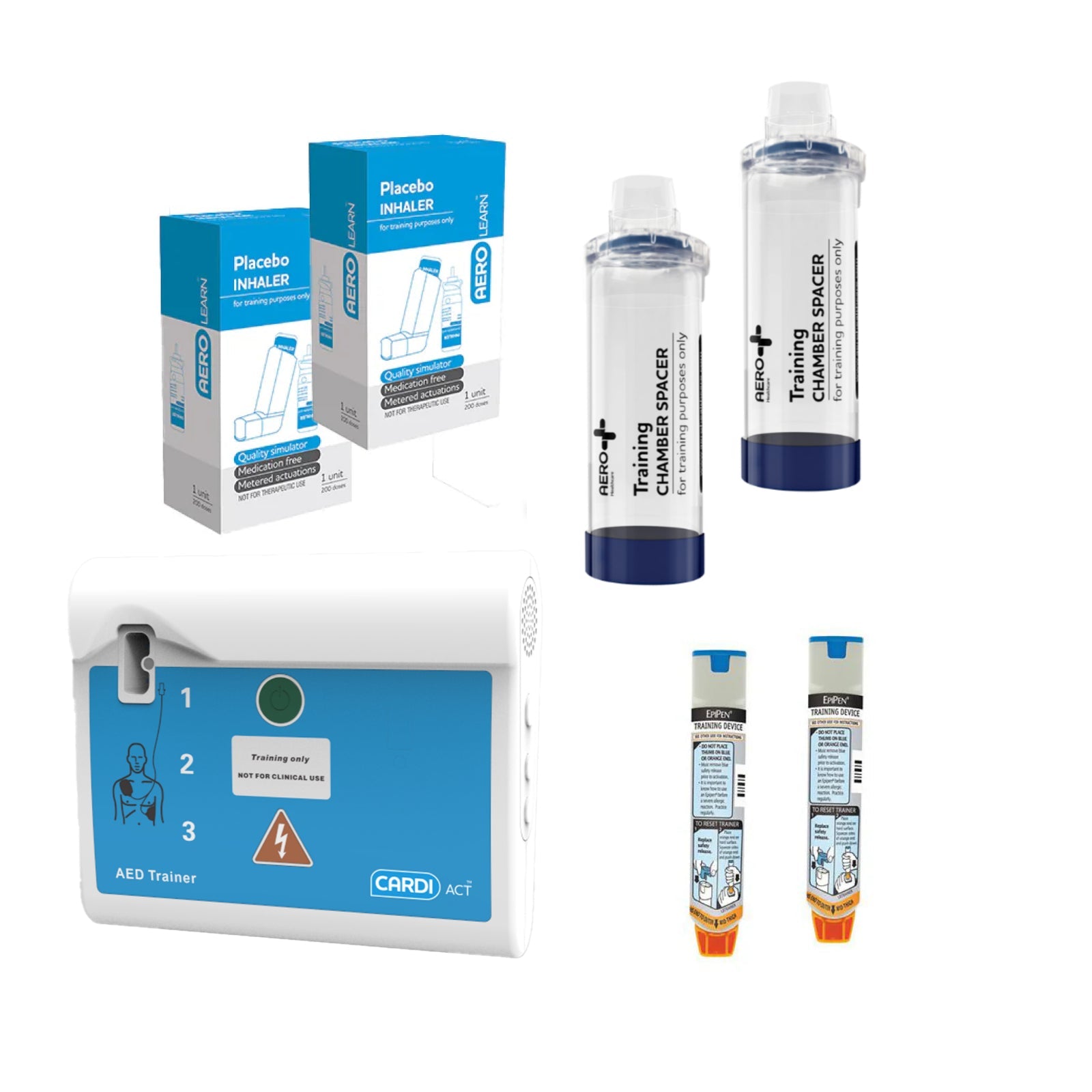 Asthma Training Pack with CARDIACT AED Trainer