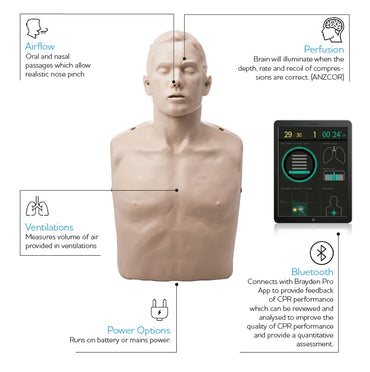Brayden Pro CPR Manikin - Bluetooth Connectivity