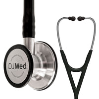 Cardiology Stethoscope Dual Head Black & Silver