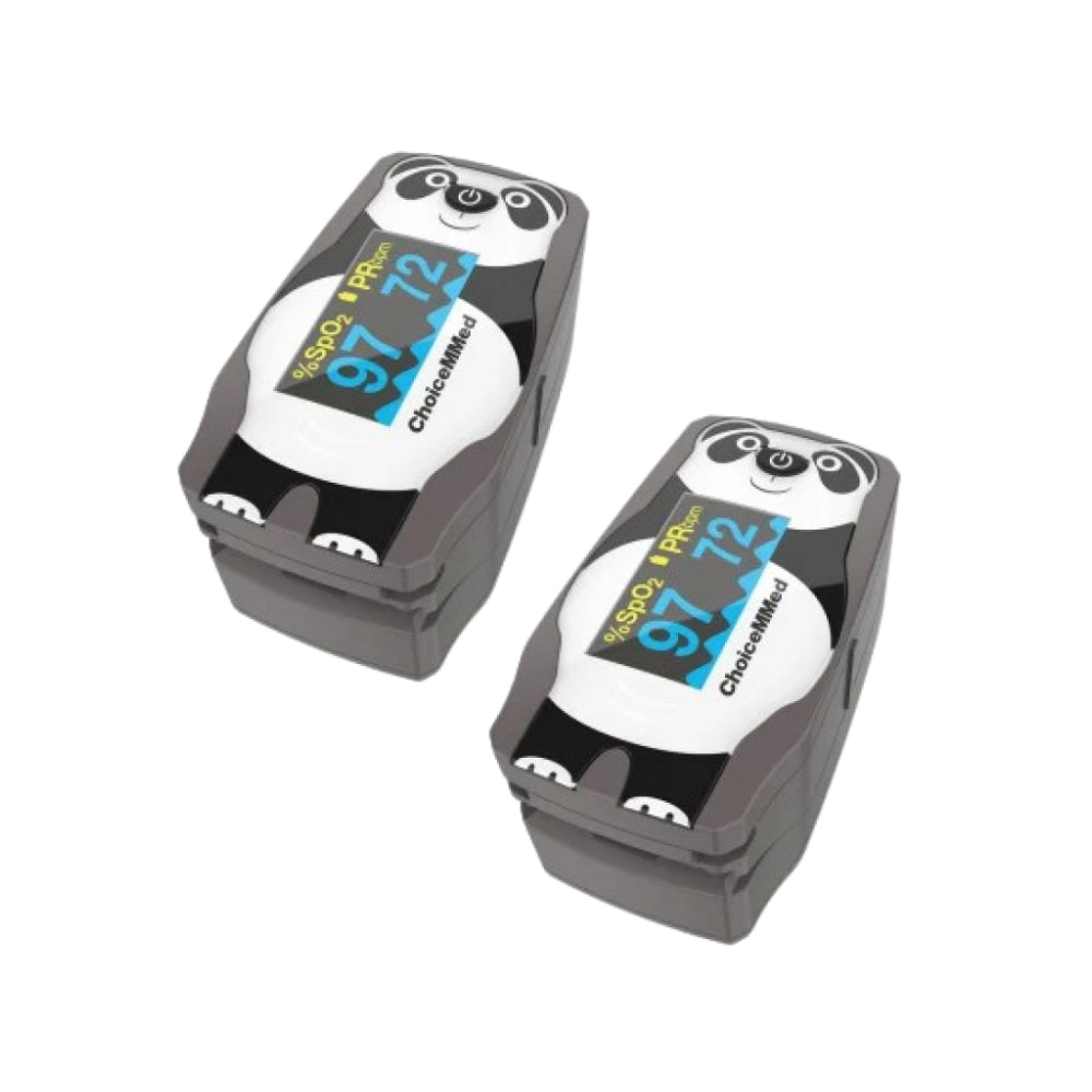 ChoiceMMed Paediatric Panda Pulse Oximeter - Twin Pack