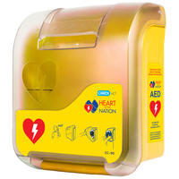 CARDIACT Alarmed AED Cabinet Yellow - 41 x 33 x 19cm