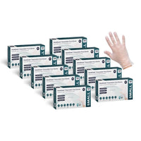 Handicare Blue Vinyl Disposable Powder Free Glove 100 Pack