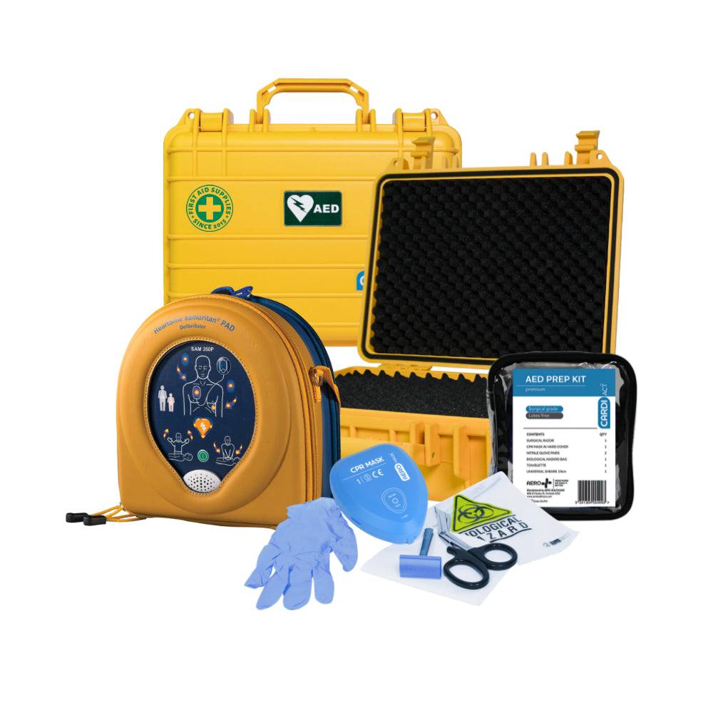 Heartsine 350P Semi Automatic AED Waterproof Bundle