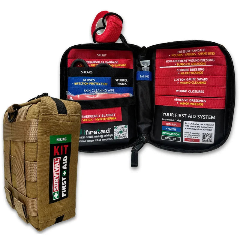 SURVIVAL Hiking First Aid Kit – Compact Outdoor Emergency Kit