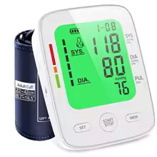 Kingclinic LCD Portable Upper Arm Blood Pressure Monitor Portable
