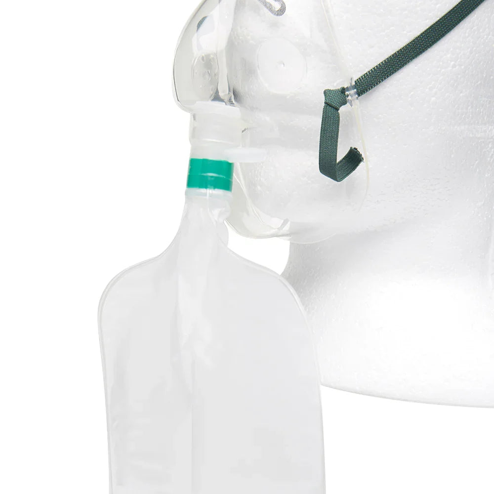 Adult Non-Rebreather Oxygen Mask with 2.1m Tubing