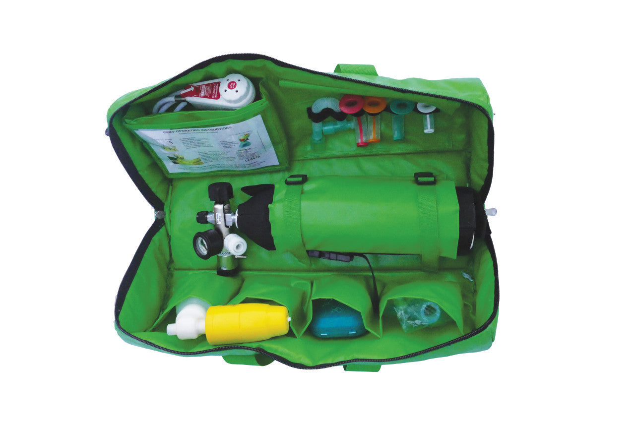 Green Oxygen Kit Bag (Wipe Clean)