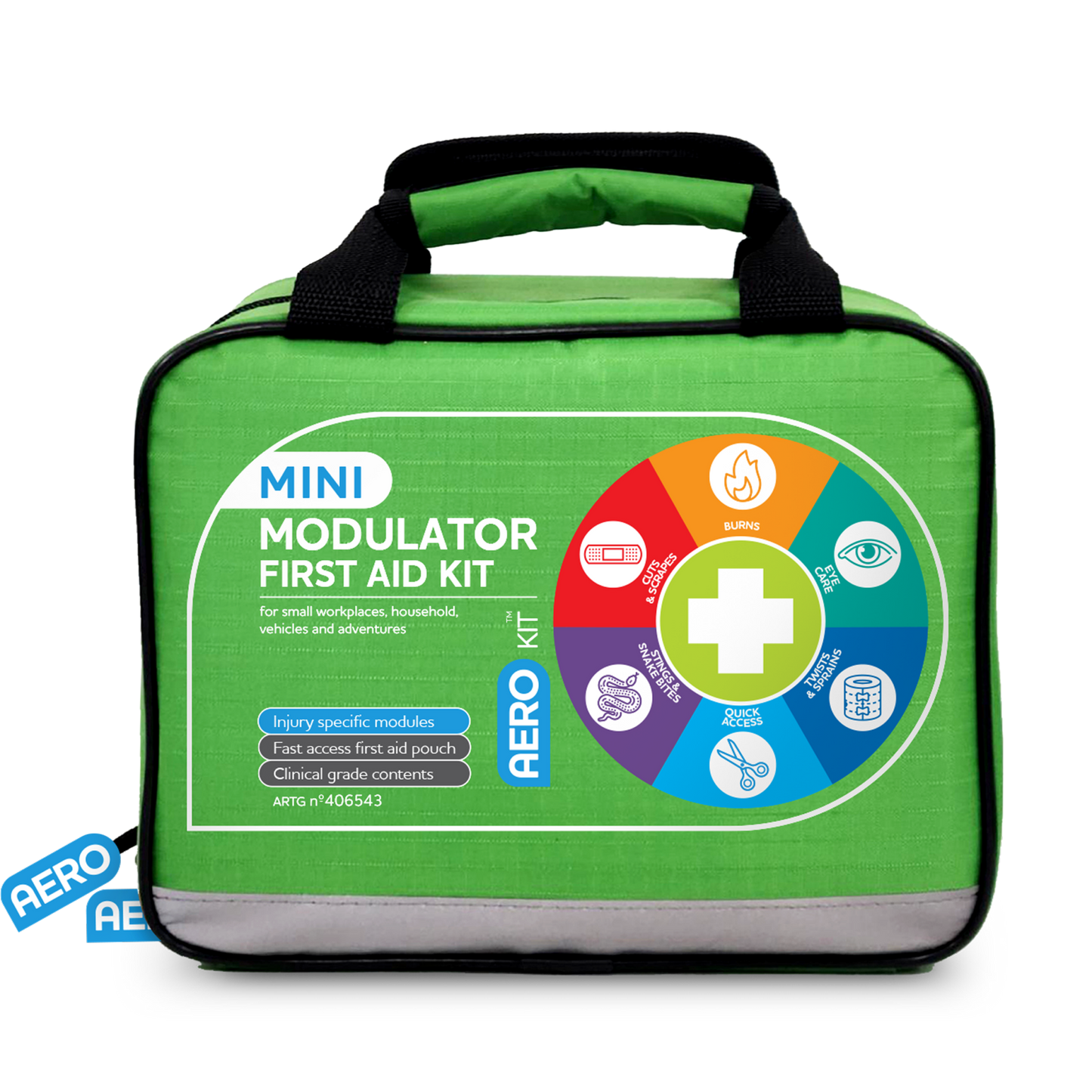Modular Mini Softpack First Aid Kit 25 x 15 x 21.5cm
