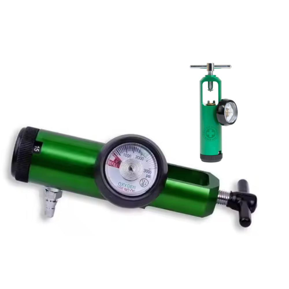 Oxygen Regulator 0-15LPM 1 HP Outlets