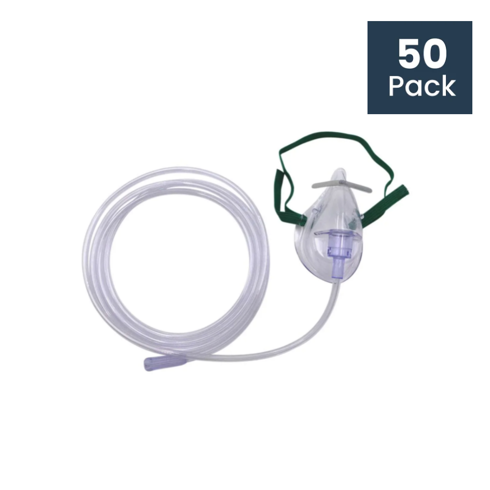 Oxygen Mask with 2m Tubing - Child - Box 50