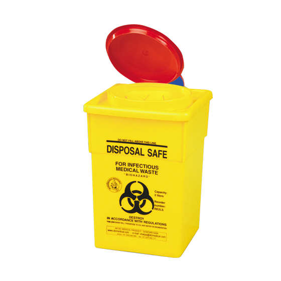 Sharps Disposal Container 2L