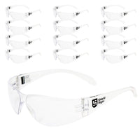 Classic Safety Glasses Clear - 12 Pack