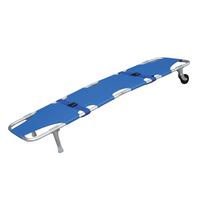 Alloy Foldaway Emergency Stretcher with Wheels