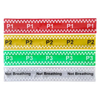 Ten Second Triage Slap Bands - Hi Visibility Snap Bands