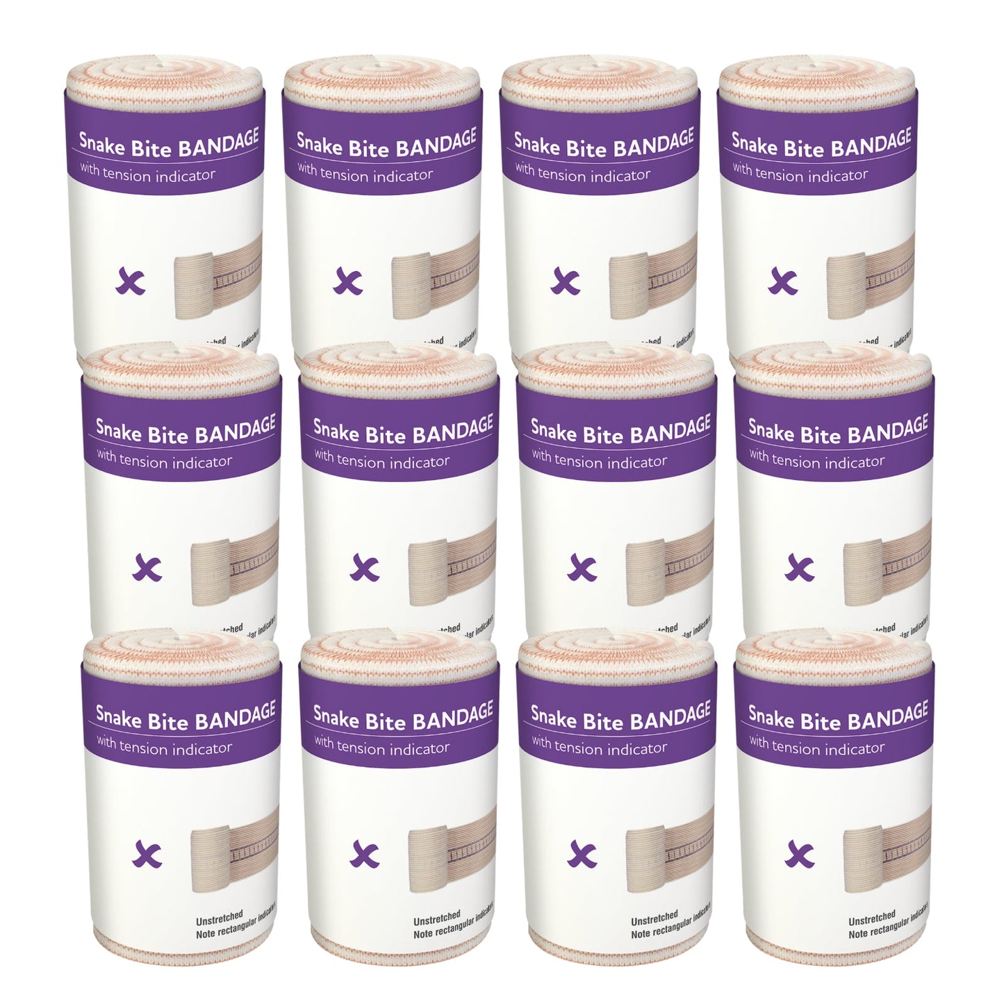 Snake Bite Indicator Bandage 10cm x 10.5M Wrap/12